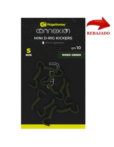 RidgeMonkey Connexion Mini D-Rig Kickers Small Weed Green