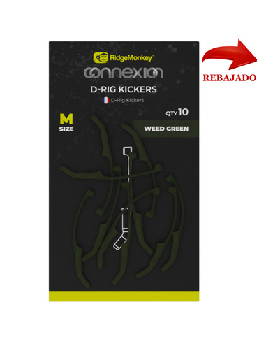 RidgeMonkey Connexion D-Rig Kickers Medium Weed Green