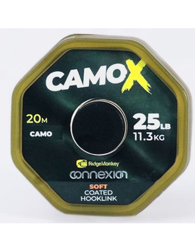 RidgeMonkey Connexion CamoX Soft Coated Hooklink 25lb