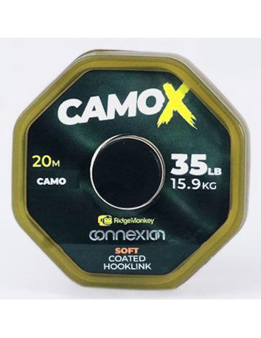 RidgeMonkey Connexion CamoX Soft Coated Hooklink 35lb