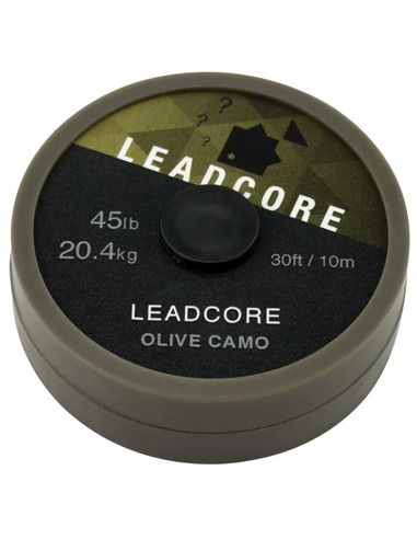 Thinking Anglers Leadcore Leader Olive Camo 45lb 20m