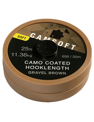 Thinking Anglers Camsoft Hooklength Camo Gravel Brown 25lb
