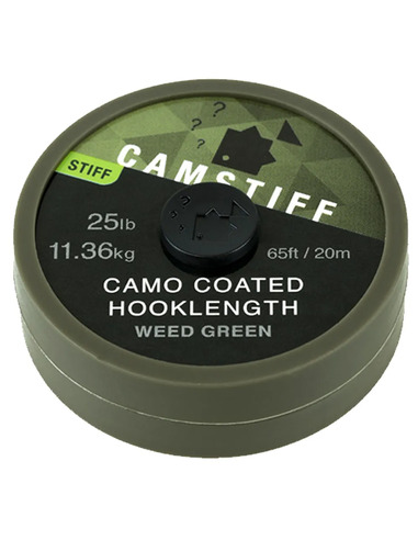 Thinking Anglers Camstiff Hooklength Camo Weed Green 25lb