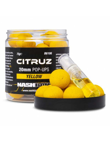 Nash Citruz Pop Ups Yellow 12mm 75gr