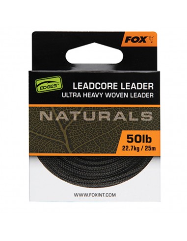 Fox Edges Naturals Leadcore 50lb/22.7kg 25m