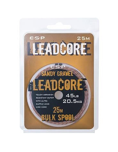 ESP Leadcore Bulk Spool Silt Grey 45lb 20.5kg 25m