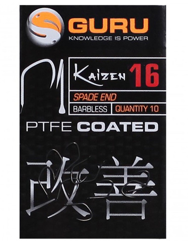 Guru Kaizen Hook Size 16 (Barbless/Spade)