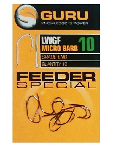 Guru Feeder Special Hook Size 10 (Barbed/Spade)