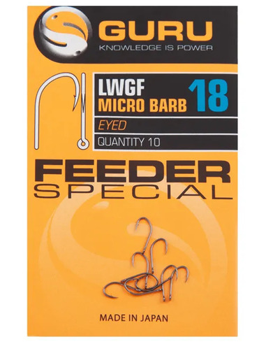 Guru Feeder Special Hook Size 18 (Barbed/Eyed)