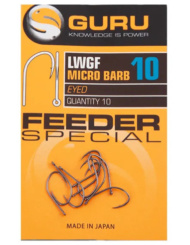 Guru Feeder Special Hook Size 10 (Barbed/Eyed)