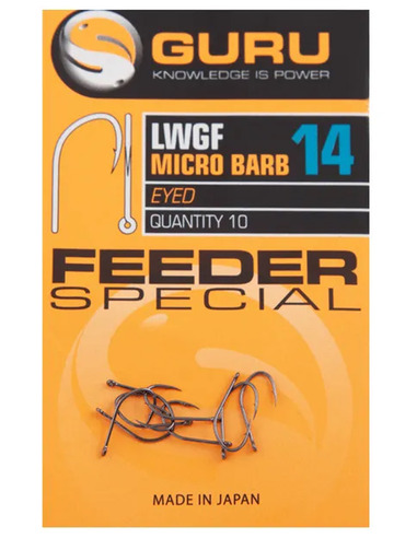 Guru Feeder Special Hook Size 14 (Barbed/Eyed)