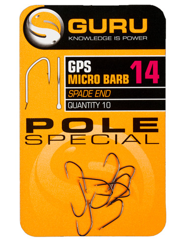 Guru Pole Special Hook Size 14 (Barbed/Spade)