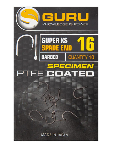 Guru Super XS Hook Size 16 (Spade/Barbed)