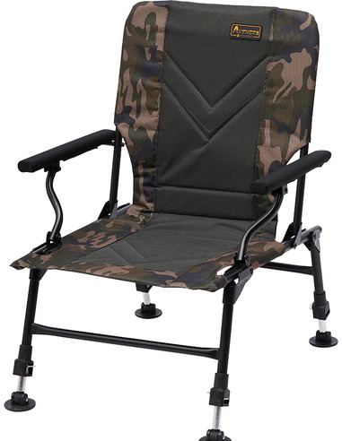 Prologic Avenger Relax Camo Chair W/Armrests & Covers 140kg
