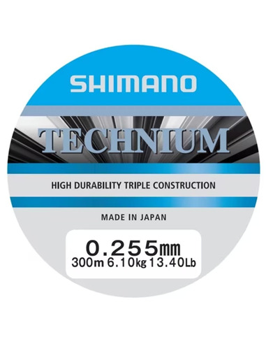 Shimano Mainline Linea Technium 300m 0.255mm 6.1kg grey