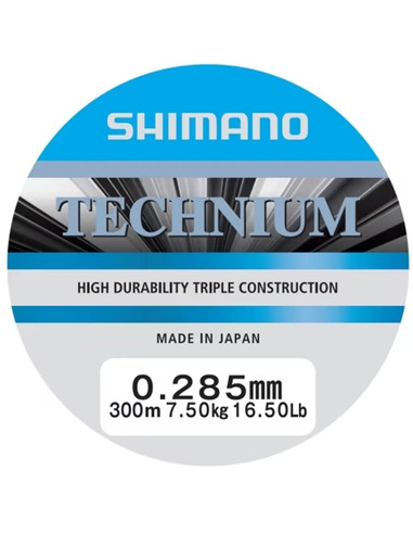 Shimano Mainline Linea Technium 300m 0.285mm 7.5kg grey
