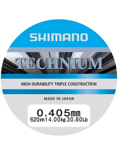 Shimano Linea Technium 620m 0.405mm 14kg grey