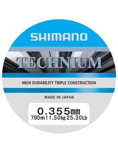 Shimano Mainline Linea Technium 790m 0.355mm 11.5kg grey
