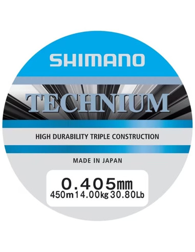 Shimano Mainline Linea Technium 450m 0.405mm 14kg grey