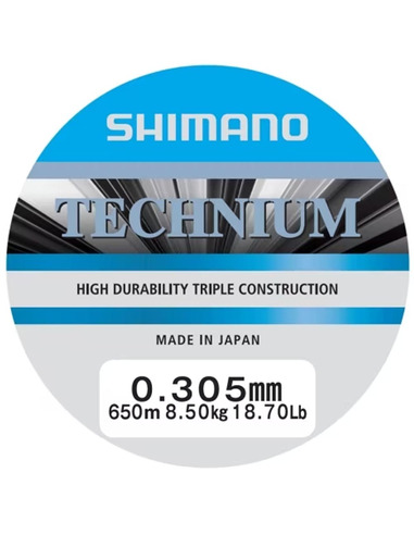 Shimano Mainline Linea Technium 650m 0.305mm 8.5kg grey