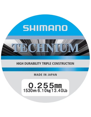 Shimano Mainline Linea Technium 1530m 0.255mm 6.1kg grey