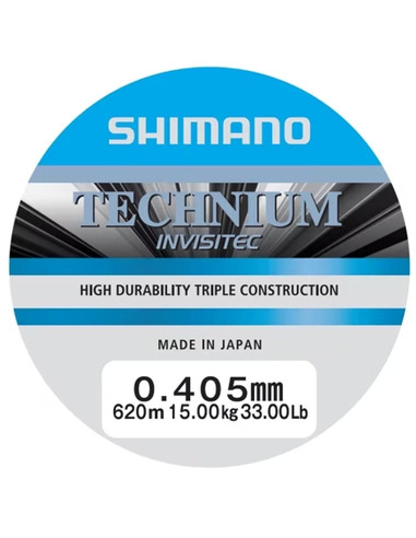 Shimano Mainline Linea Technium Invisitec 620m 0.405mm 15.0kg grey