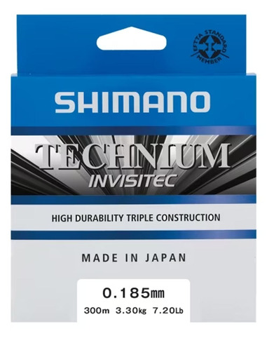 Shimano Mainline Linea Technium Invisitec 300m 0.185mm 3.3kg grey