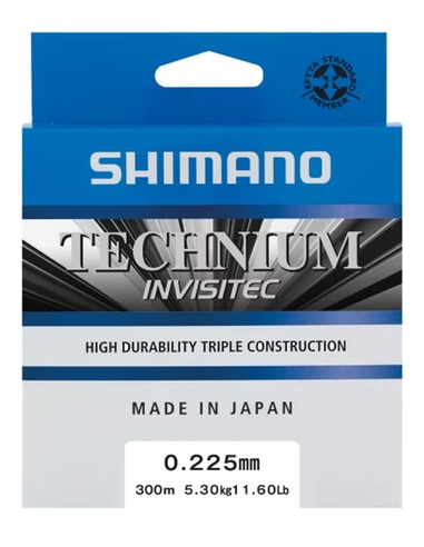 Shimano Mainline Linea Technium Invisitec 300m 0.225mm 5.3kg grey
