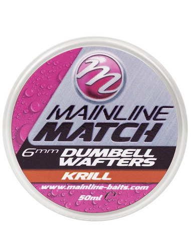 Mainline Match Dumbell Wafters Red Krill 10mm 50ml
