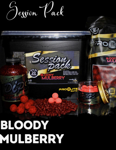 Pro Elite Baits Bloody Mulberry Gold Session Pack