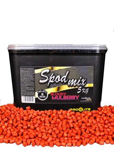 Pro Elite Baits Bloody Mulberry Gold Spod Mix Pellets 5kg