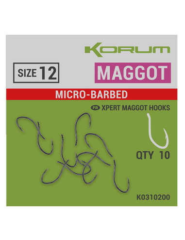 Korum Xpert Maggot Barbed Size 12