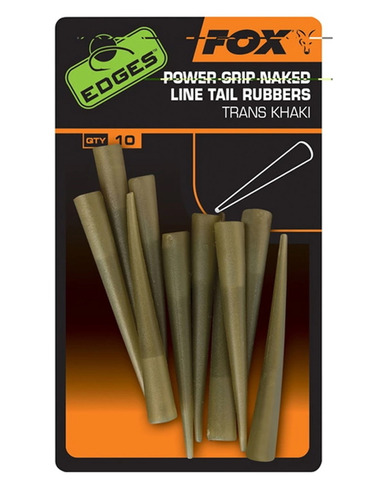 Fox Edges Power Grip Naked Line Tail Rubber Nº7 x10