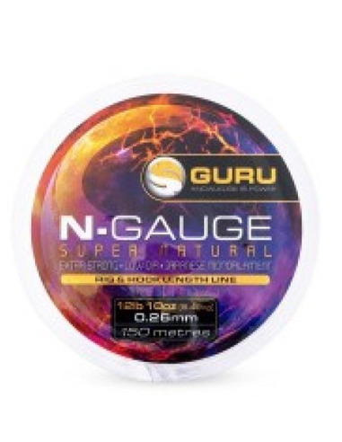 Guru N-Gauge Super Natural Clear 0.26mm 12lb/5.49kg  150m