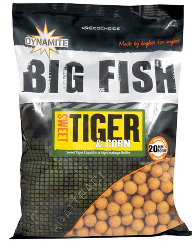Dynamite Baits Boilies Sweet Tiger & Corn 20mm 1.8kg