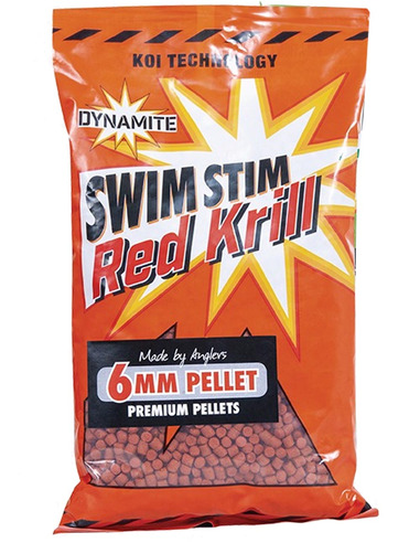 Dynamite Baits Swim Stim Carp Pellets Red Krill 6mm 900gr