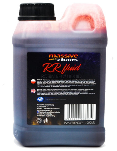 Massive Baits R.R Fluid / Robin Red Liquid 1ltr