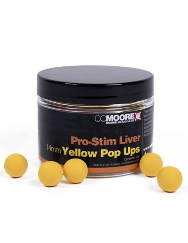 CC Moore Pro-Stim Liver Yellow Pop Ups 14mm