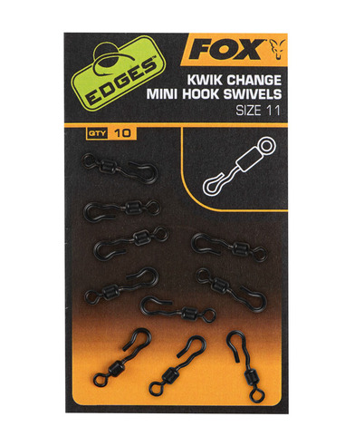 Fox Kwik Change Mini Hook Swivels Size 11 x 10