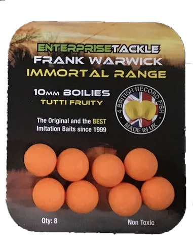 Enterprise Tackle The Inmortal Range Boilie Naranja Sabor Tutti Fruity 10mm